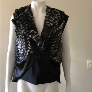 VPL brand faux fur vest